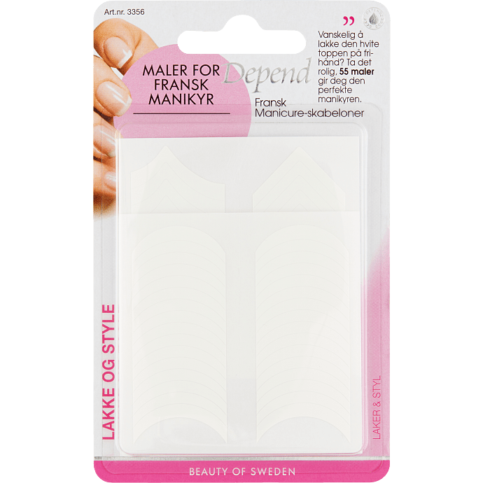 Fransk manicureskabeloner