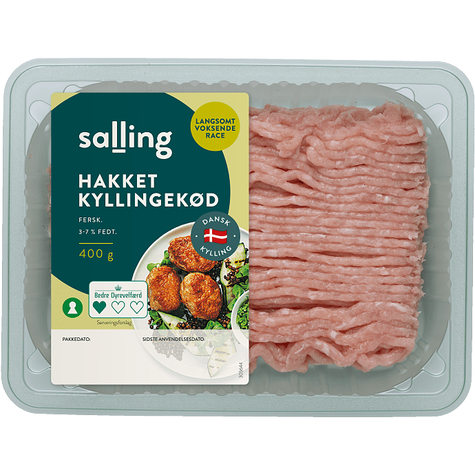 Hakket kyllingekød 3-7% fedt