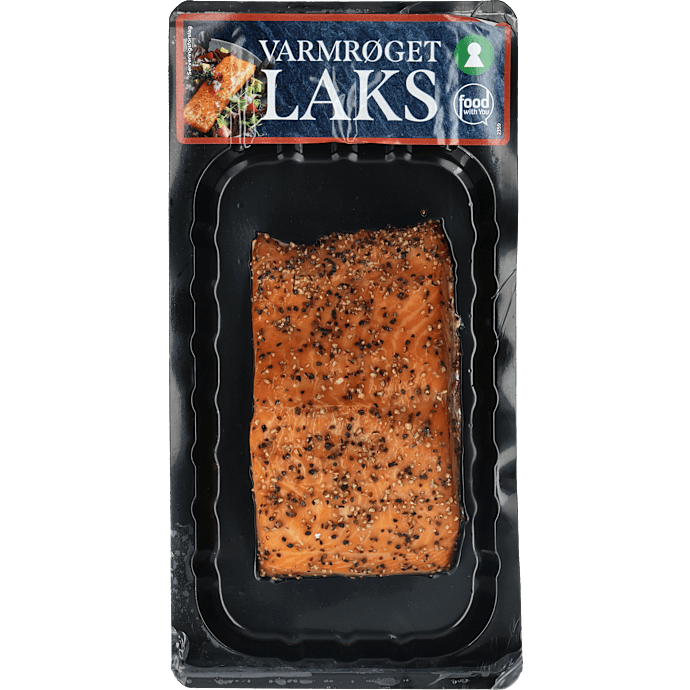 Varmrøget laks m. peber