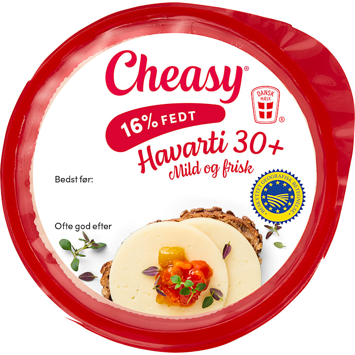 Havarti skæreost mild 30+
