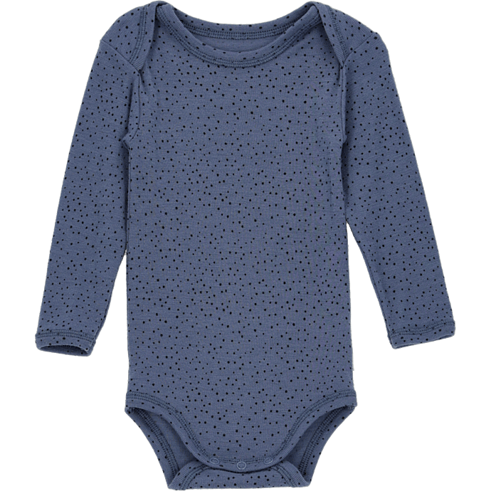 808 baby uld body str. 80 - blå