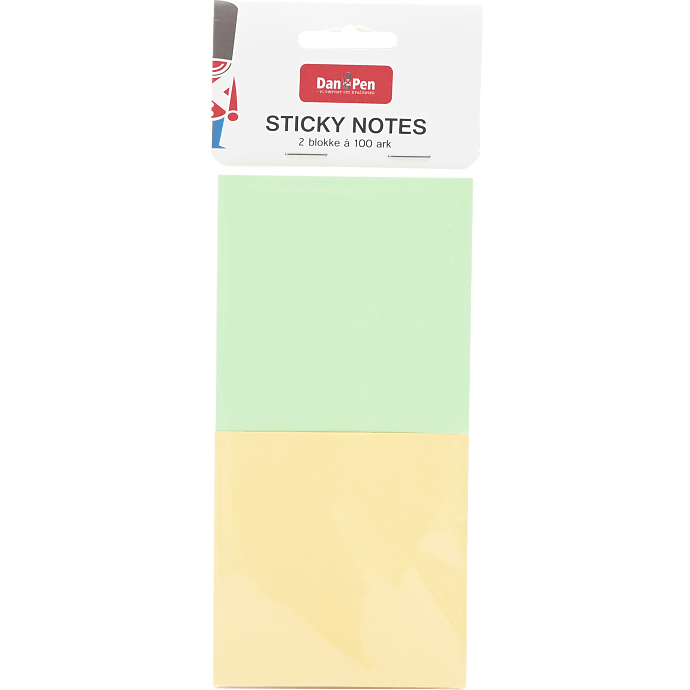 Danpen post-it blok 2-pak