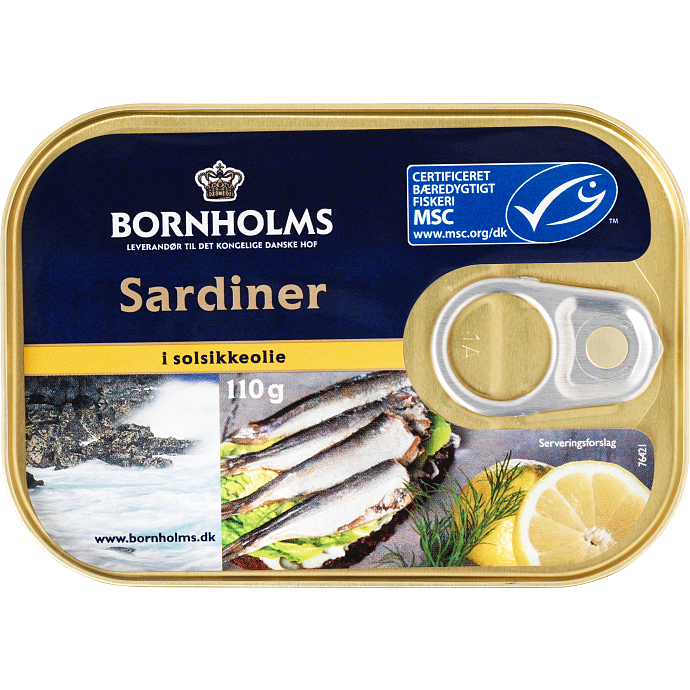 Sardiner i solsikkeolie