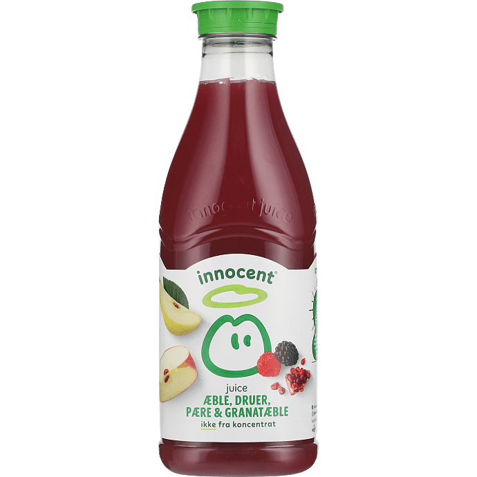 Juice m. æble, druer, pære og granatæble