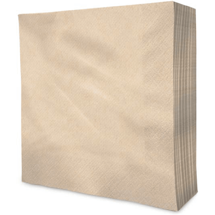 Windsor ensfarvede servietter 33x33 cm 20-pak- natur