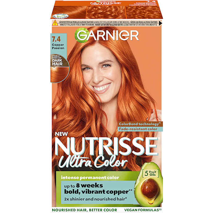 Intense permanent hårfarve 7.4 Copper Passion m. olier