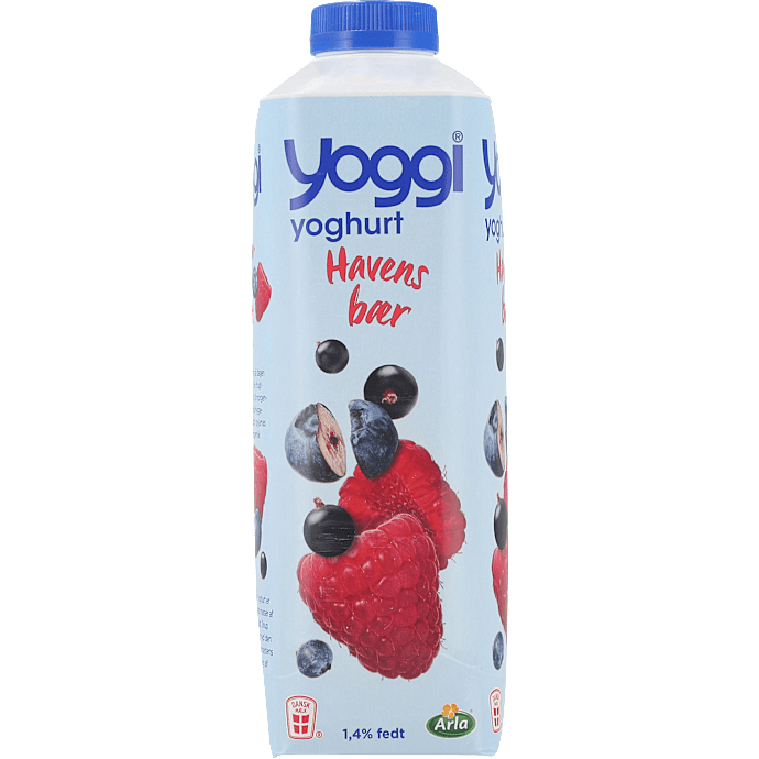 Yoghurt m. havens bær 1,4 % fedt