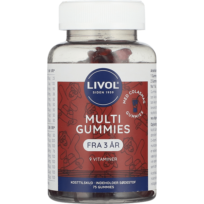 Vingummi multivitamin m. colasmag