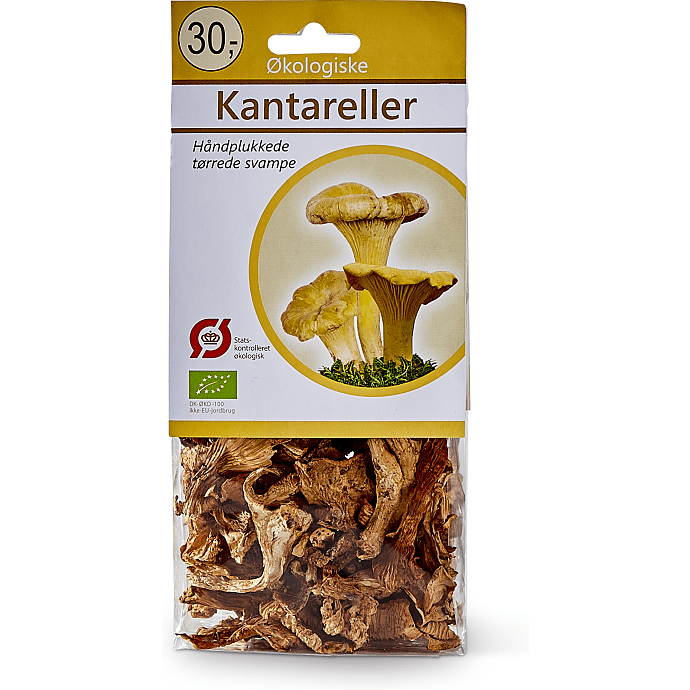 Tørrede kantareller øko