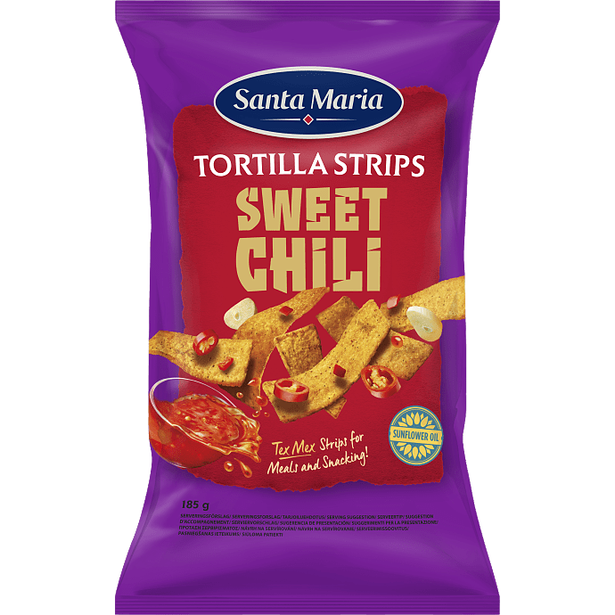 Tortillachips m. sød chili