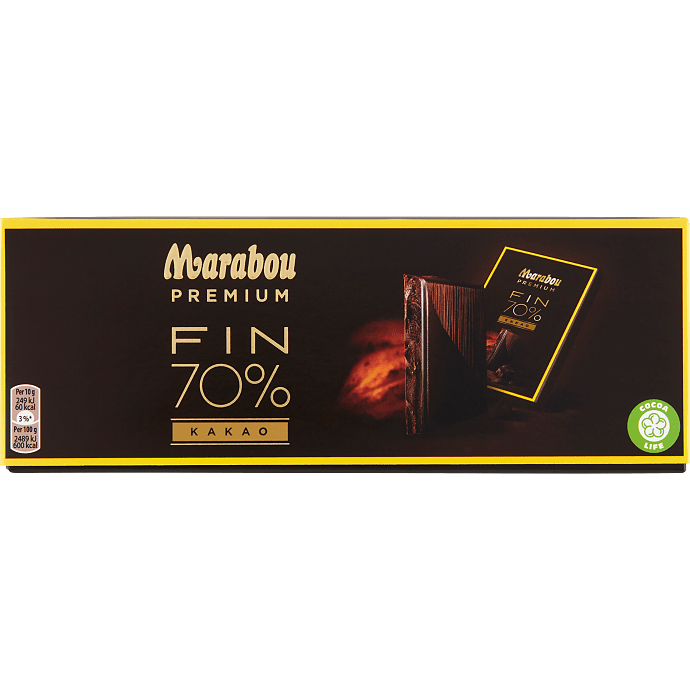 Mørk chokolade 70% kakao