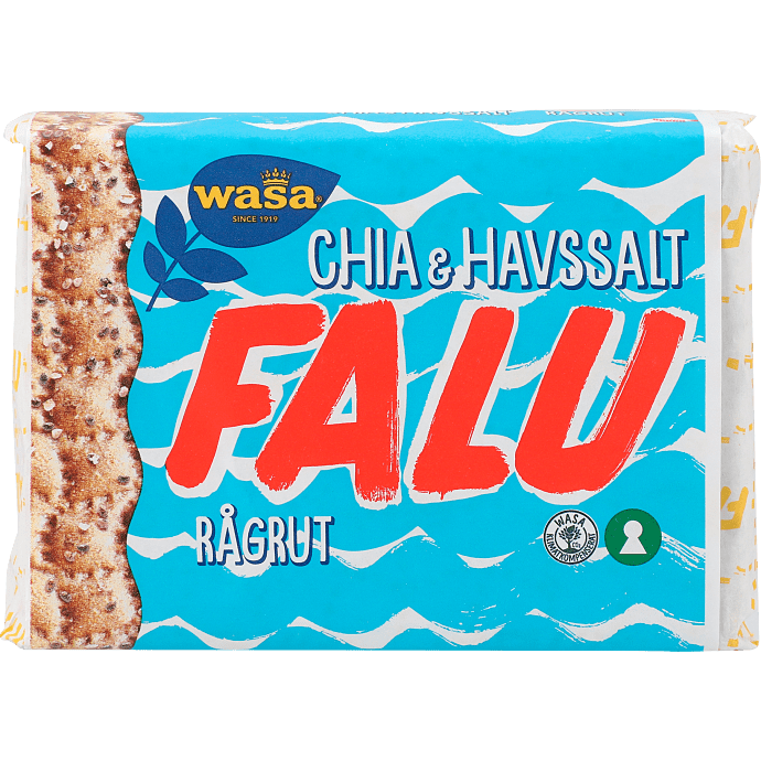 Fuldkornsknækbrød m. chiafrø og havsalt