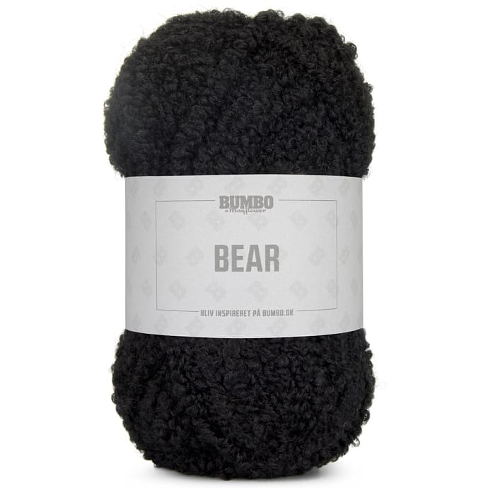 BUMBO Bear Uldblandingsgarn - Sortbjørn 004