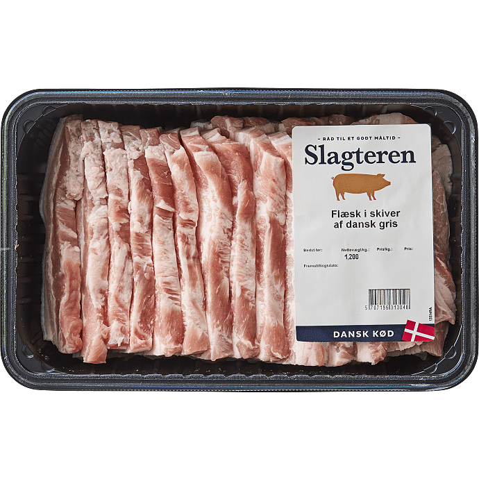 Flæsk i skiver