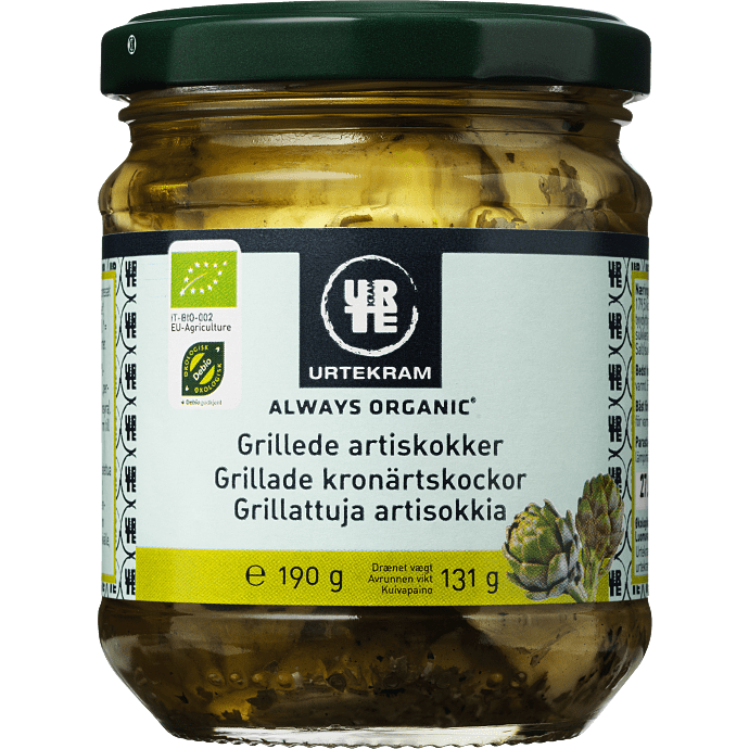 Grillede artiskokker øko