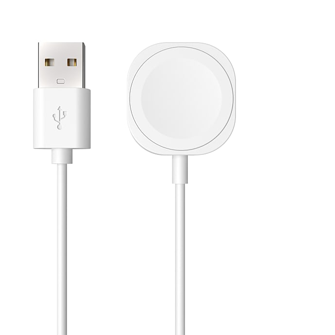 Fixed usb-a cable apple watch white
