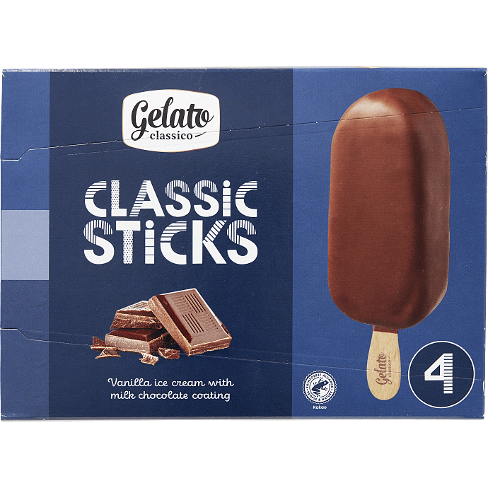 Ispinde m. mælkechokolade