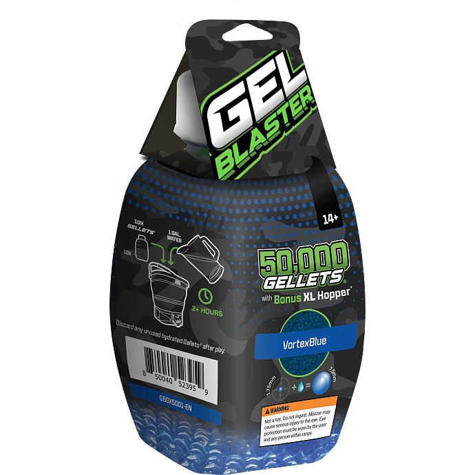 Gel Blaster Gellets 50K pakke - blå