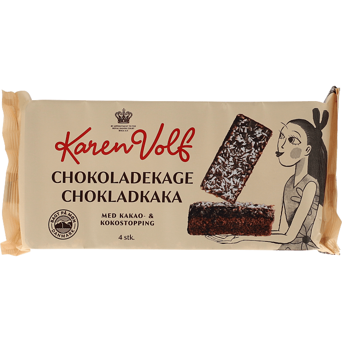 Chokoladekager m. kokostopping