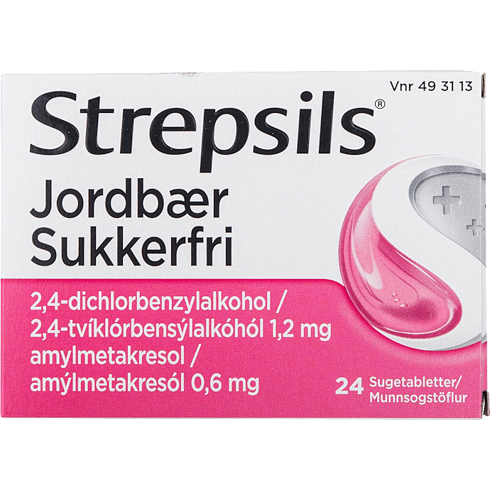Sugetabletter m. jordbær sukkerfri