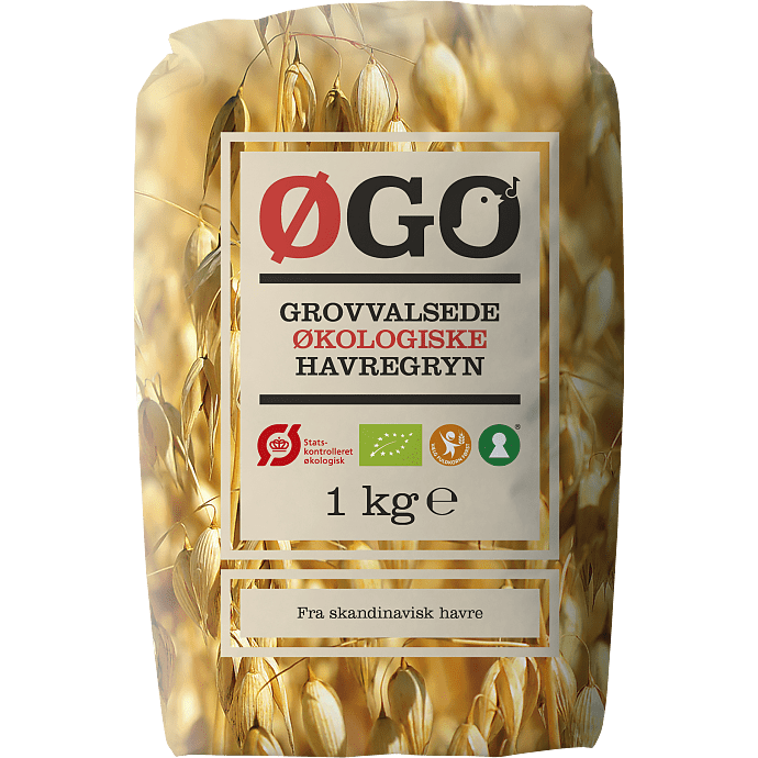 Grovvalsede havregryn øko