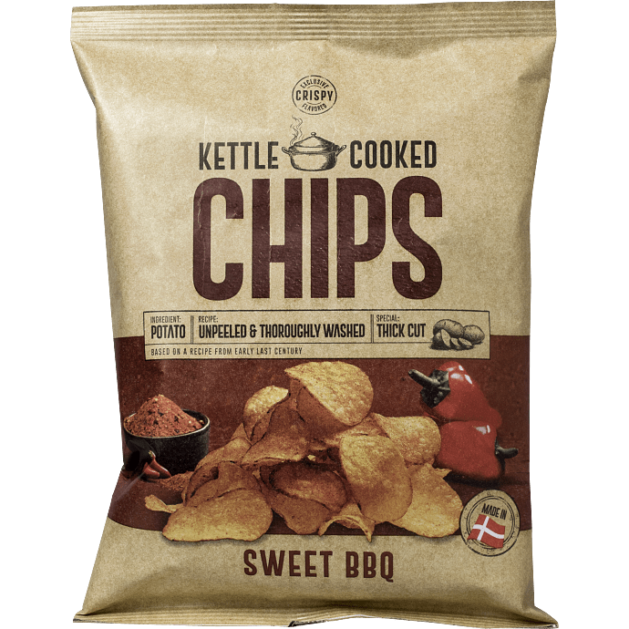 Chips m. sød barbecue