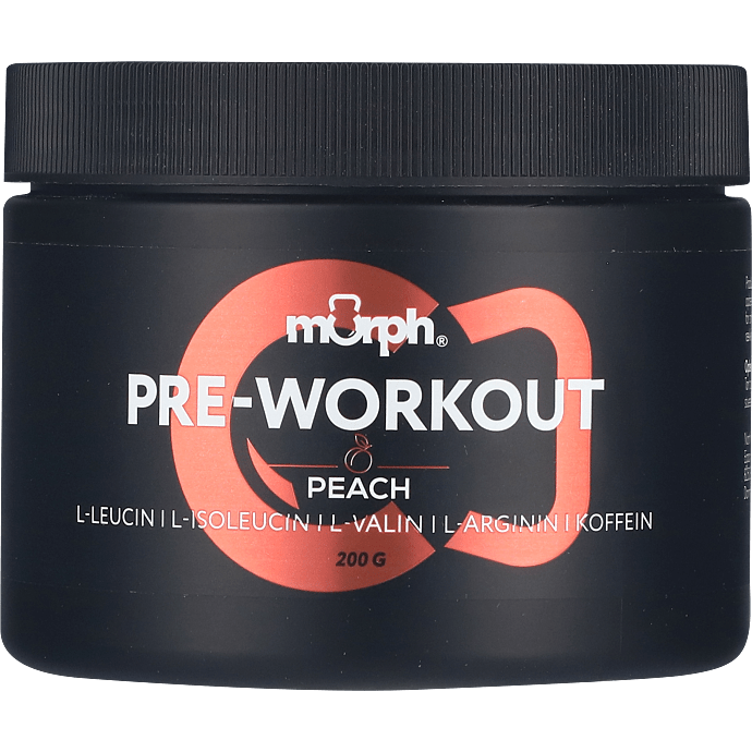 Pre workout-pulver m. ferskensmag