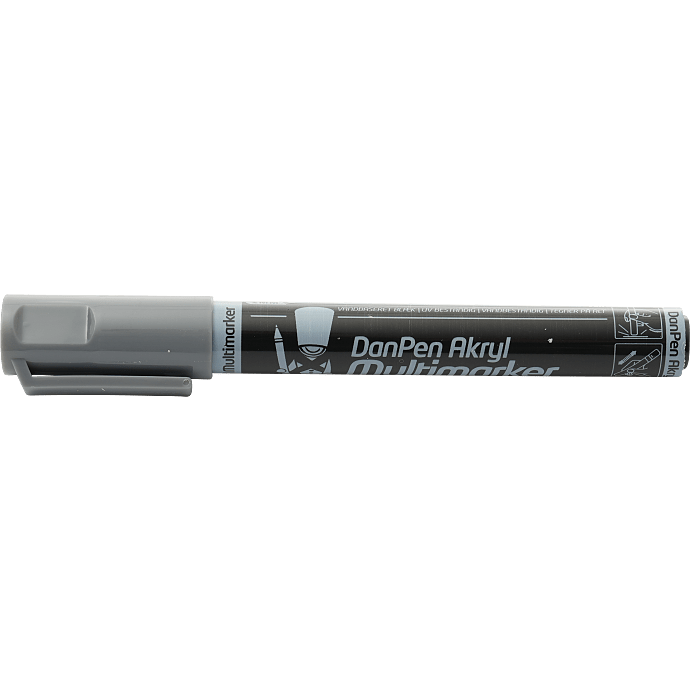 Danpen akryl multimarker - grå