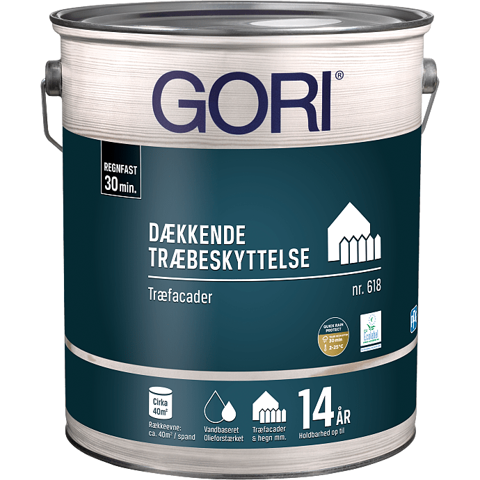 Gori 618 Dækkende Træbeskyttelse 5 liter - kridt