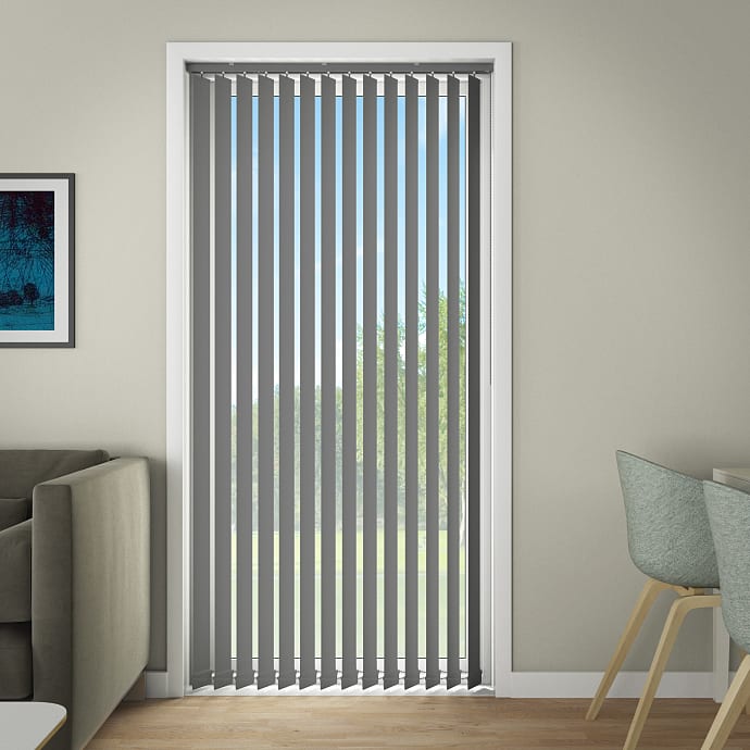 DEBEL Line lamelgardin 100 x 250 cm - grå