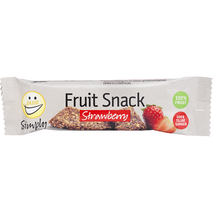 Frugtsnack m. jordbær