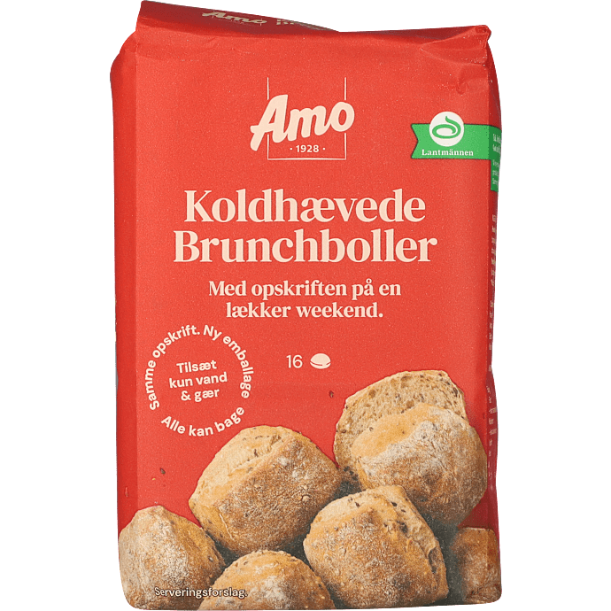 Koldhævede brunchboller m. frø og kerner