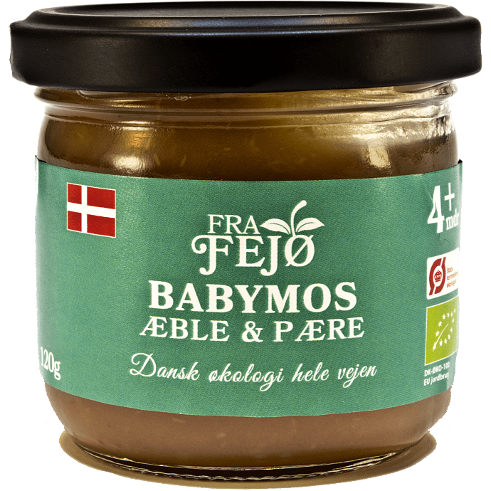 Frugtmos m. æble og pære fra 4 mdr. øko