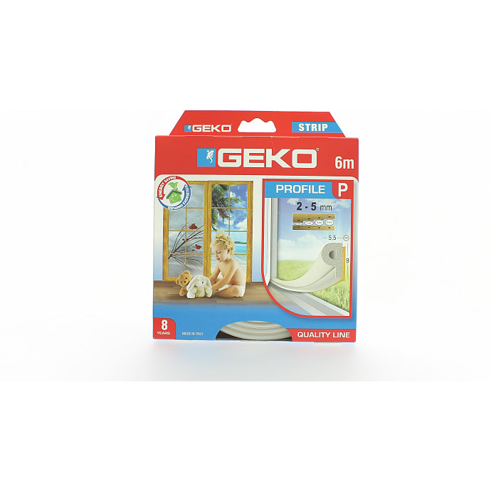 GEKO EPDM P tætningsliste 6 meter