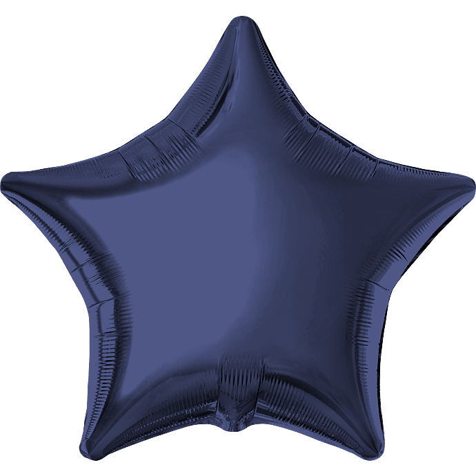 Salling folieballon stjerne Ø: 45 cm - blå