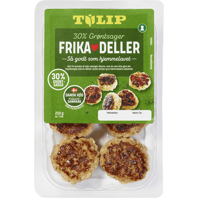 Frikadeller m. grønt