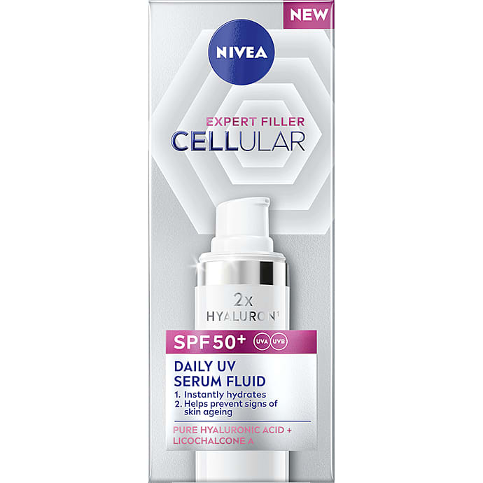 Daily UV ansigtsserum m. hyaluronsyre m. solfaktor 50+