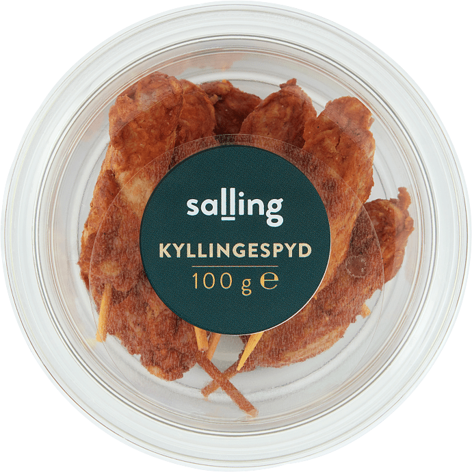 Stegte kyllingespyd
