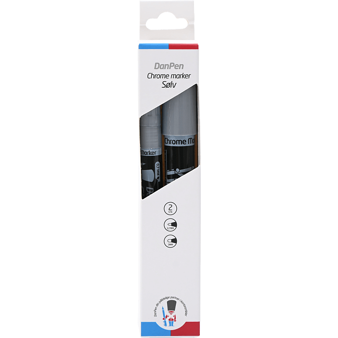Danpen marker sølv 2-pak