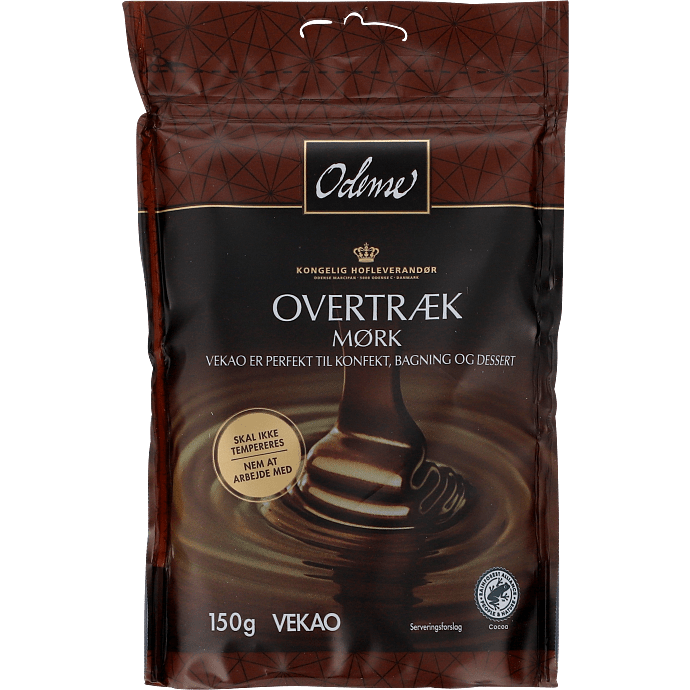 Mørk overtræk chokolade