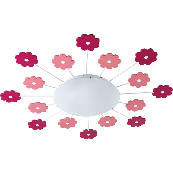 Viki loftlampe pink blomster