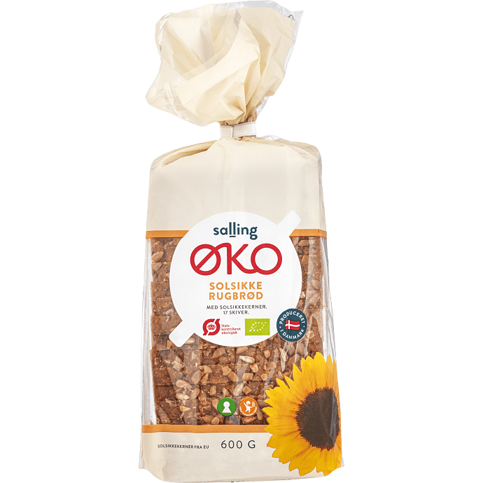 Solsikkerugbrød øko