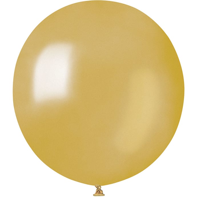Latexballoner 48 cm 3-pak - metallic guld