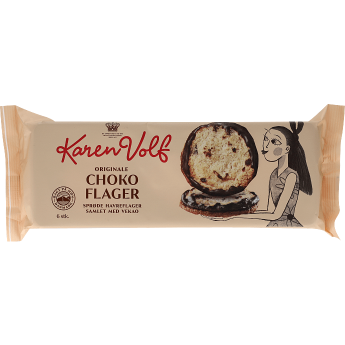 Havreflager m. chokoladesmag