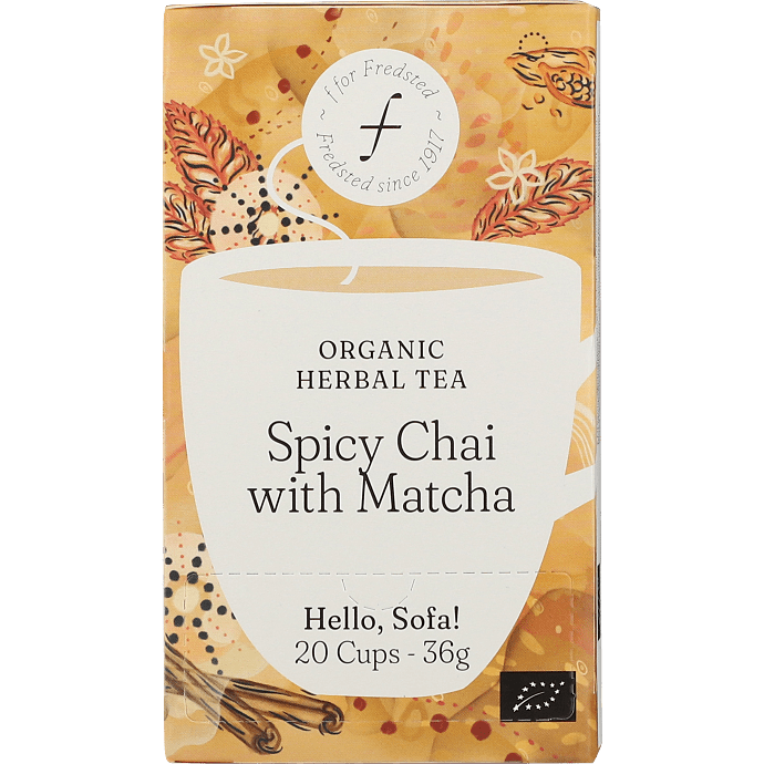 Urtete m. matcha og krydderier øko