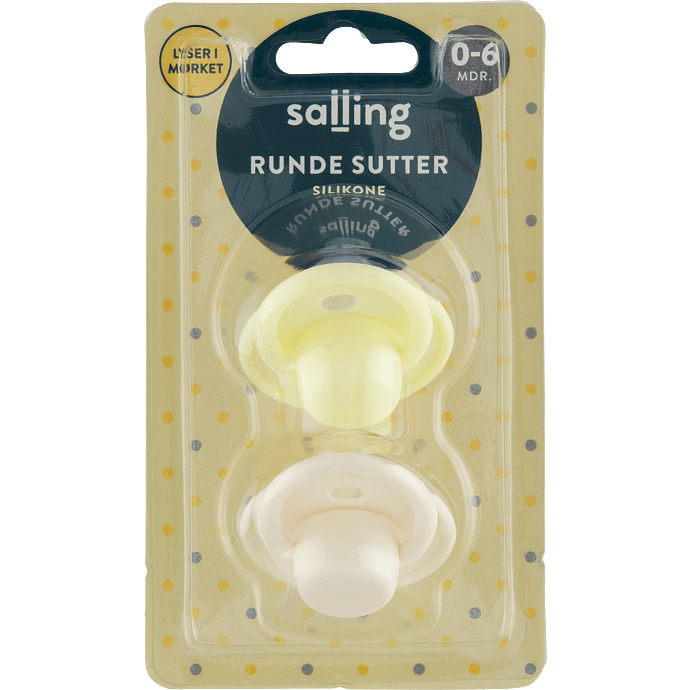 Runde sutter silikone 0-6 mdr.