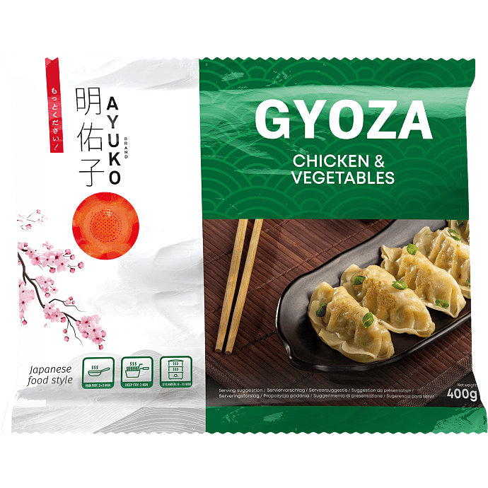 Gyoza m. kylling og grøntsager
