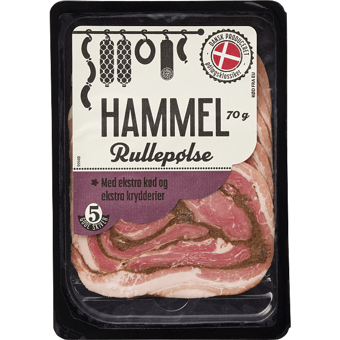 Rullepølse i skiver