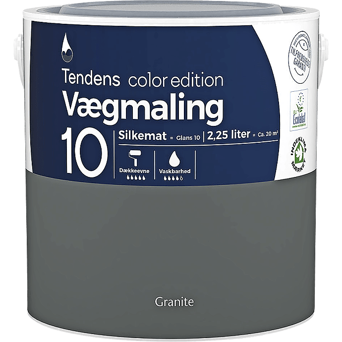 Tendens vægmaling silkemat glans 10 2.25 liter