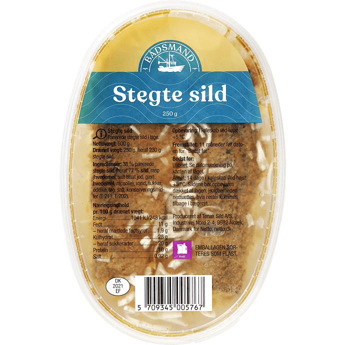 Stegte sild i fileter
